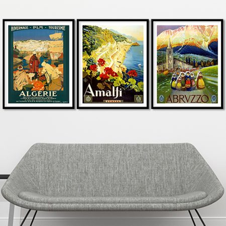 Vintage travel poster set of 3 3