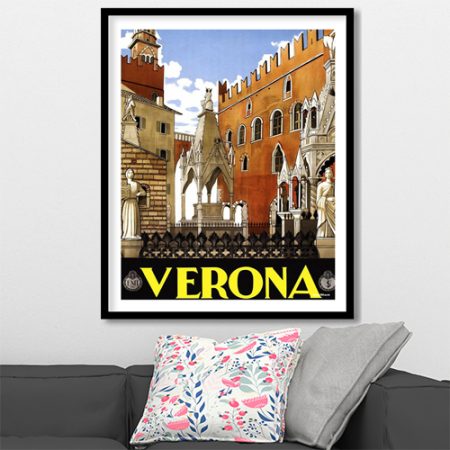 Traditional Verona Historic Cityscape – Wall Hanging