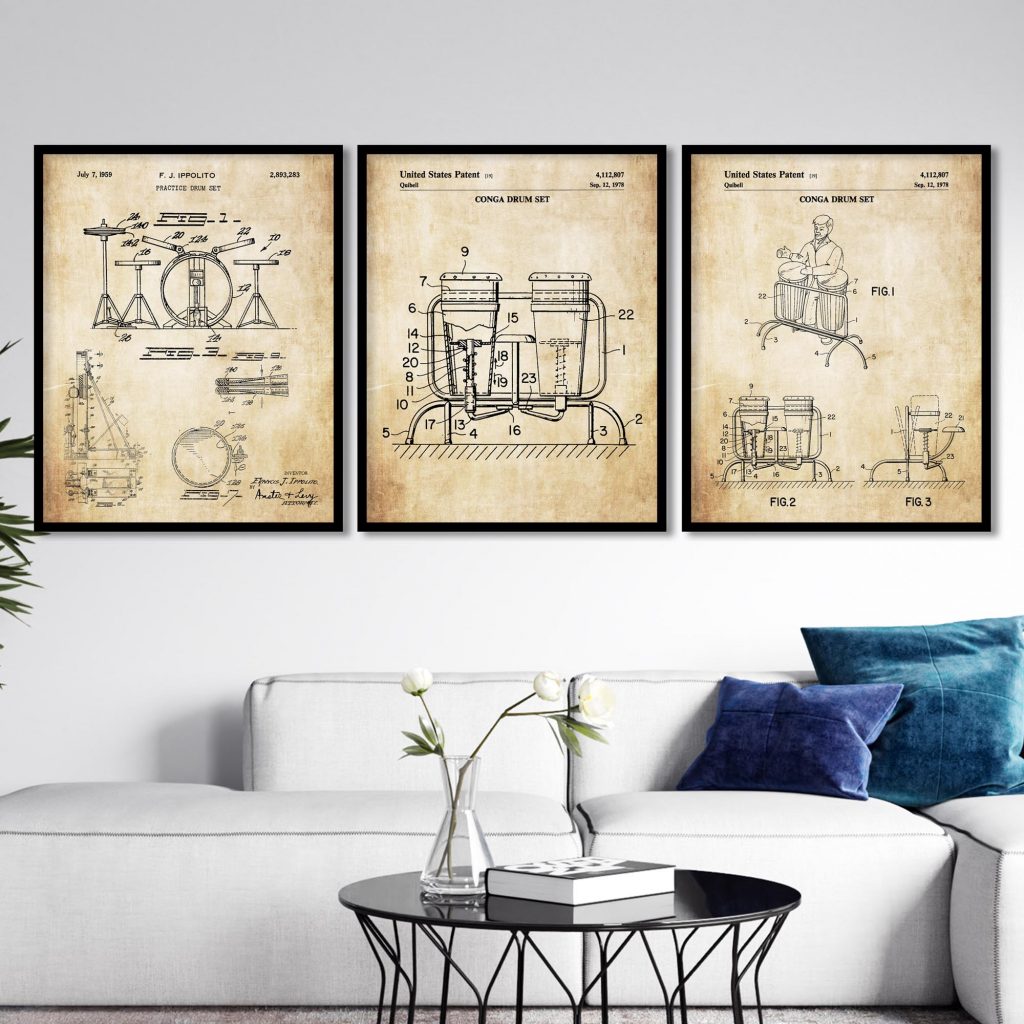 Industrial Practice Conga Drums – Wall Hanging