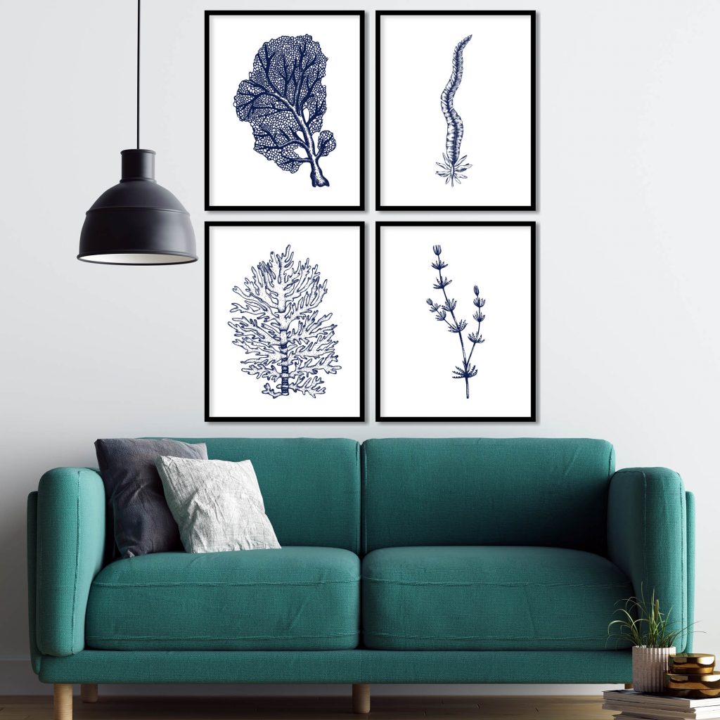 Botanical Marine Plants and Coral – Home Decor