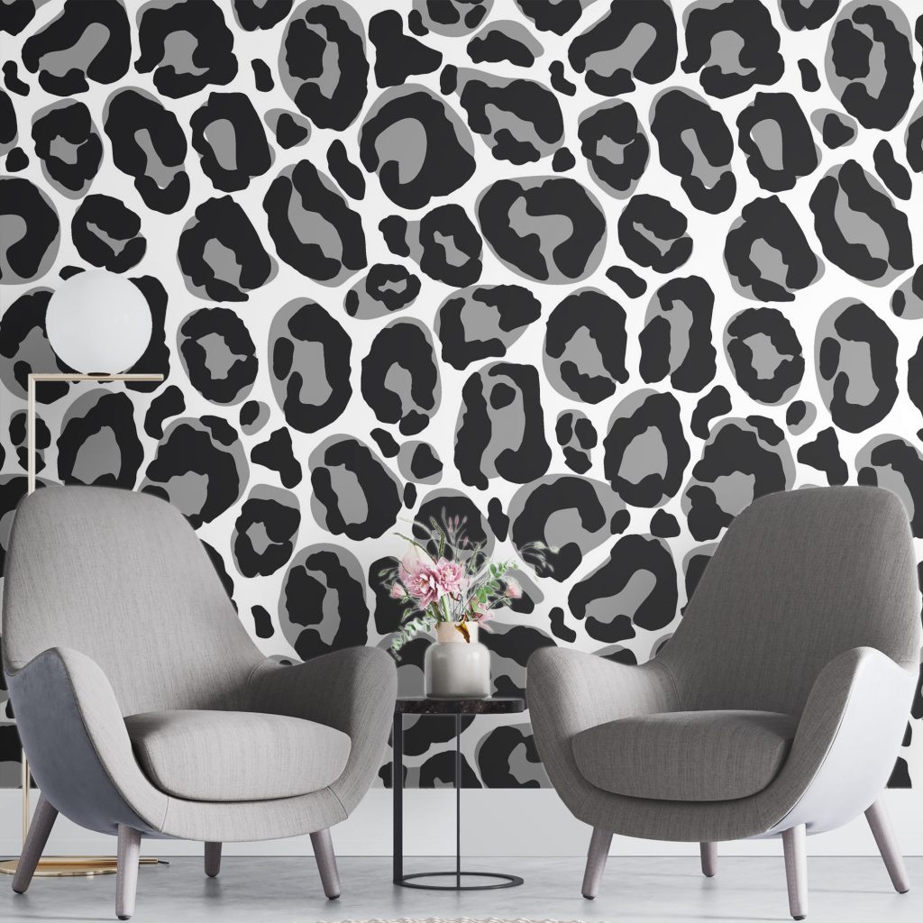 Black panther skin print - Mural Wallpaper, PVC Free, Non-Toxic