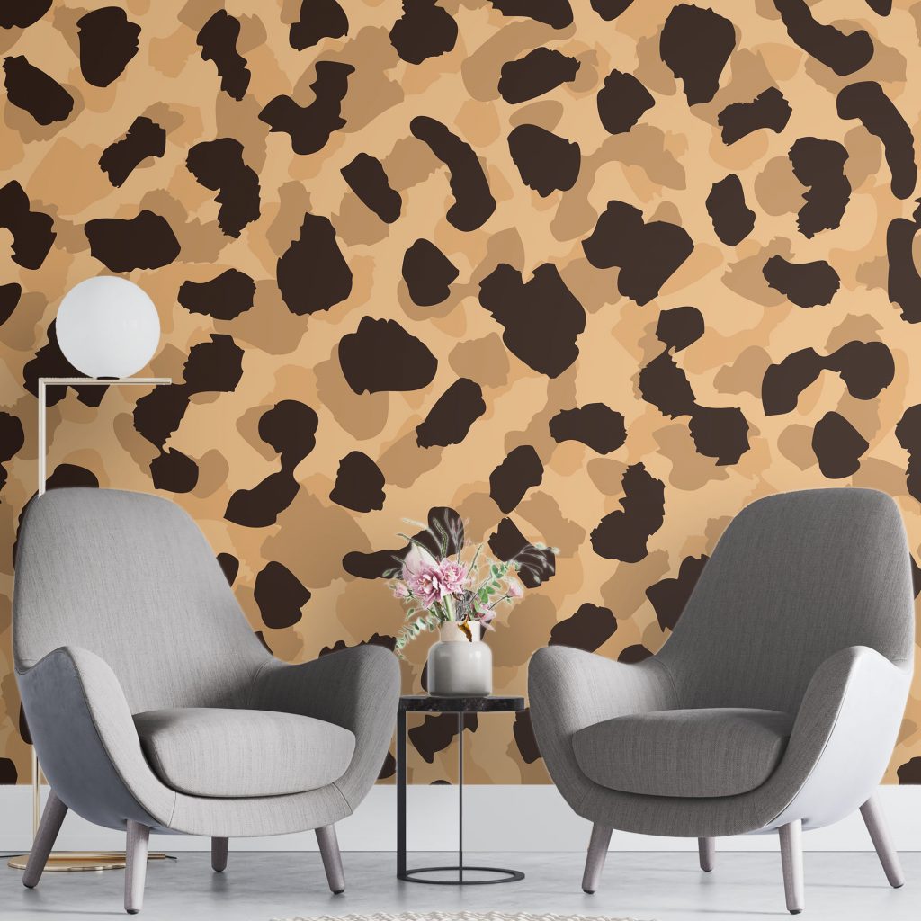 Leopard fur print - Mural Wallpaper, PVC Free, Non-Toxic