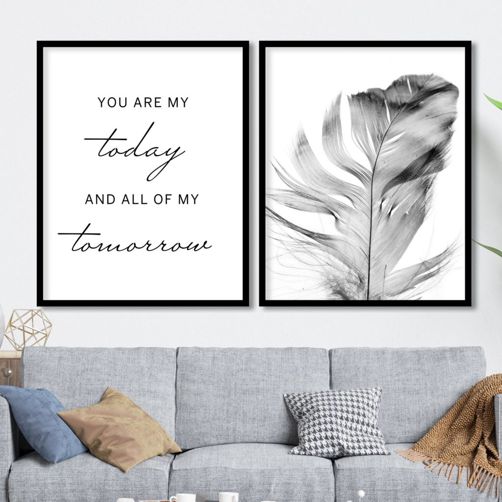 YOU ARE MY today AND ALL OF MY tomorrow - Love Quote – Wall Hanging