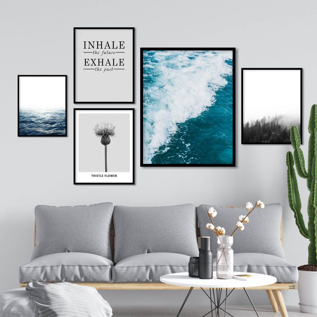 INHALE -the future- EXHALE -the past- - Inspirational Quote – Home Decor