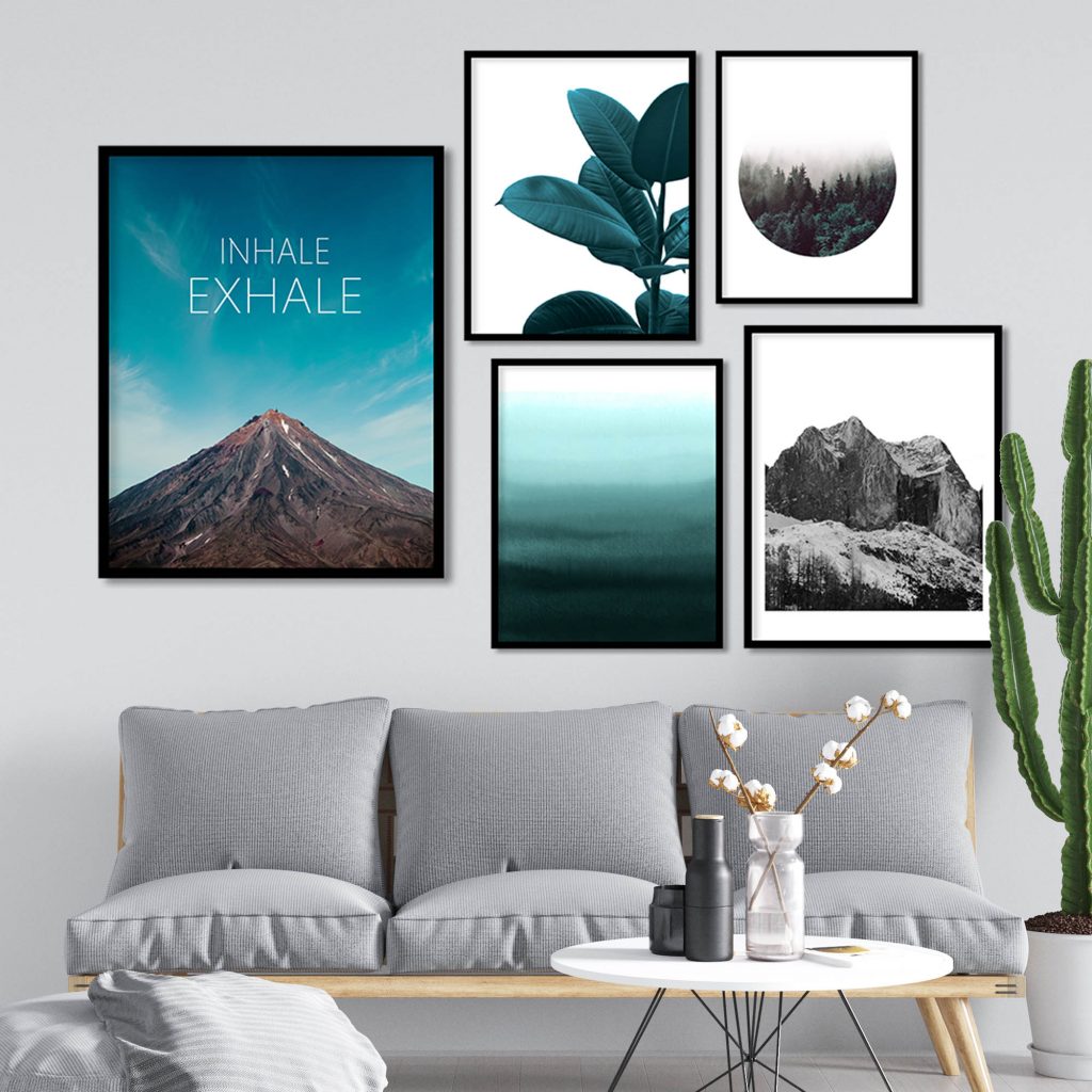 INHALE EXHALE - Inspirational Quote – Wall Painting