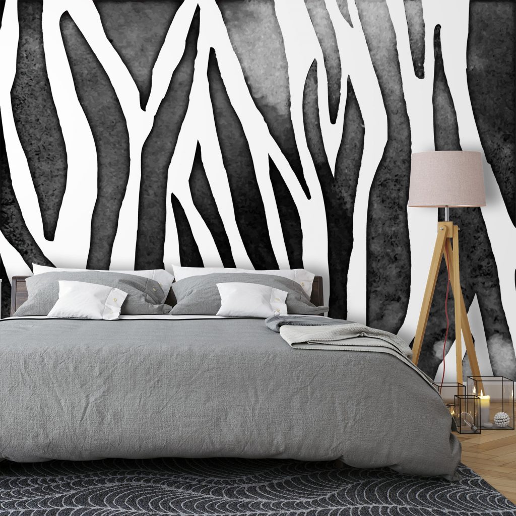 Watercolor Zebra Print Wallpaper