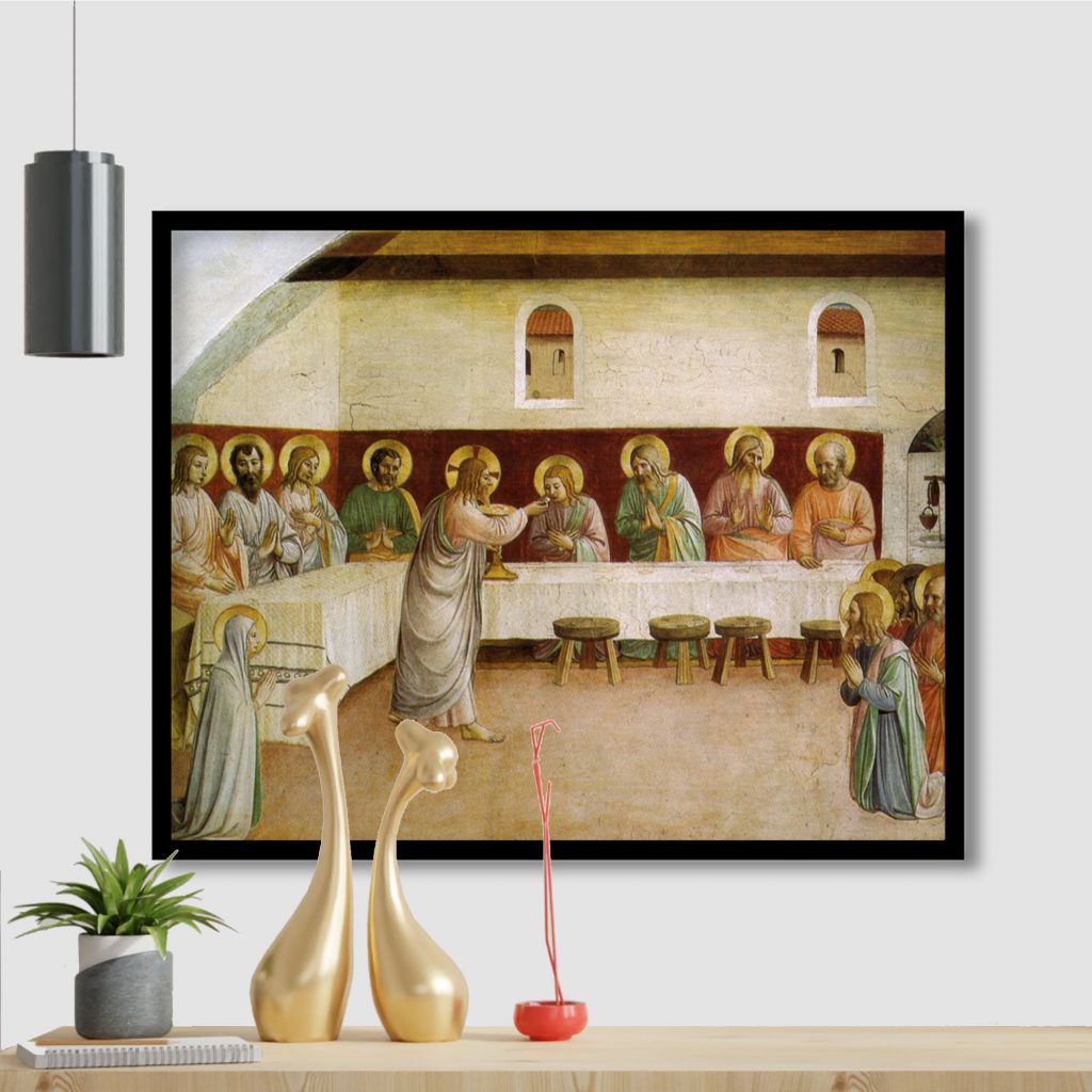 Communion of the apostles by Fra Angelico (1440)
