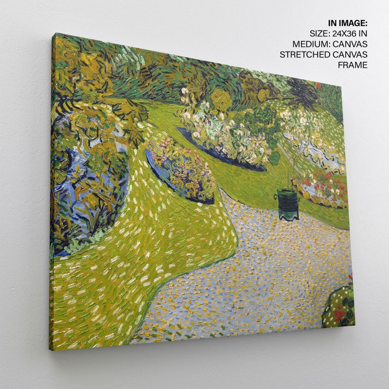 Jardín de Auvers (Garden at Auvers) by Vincent Van Gogh (1890)