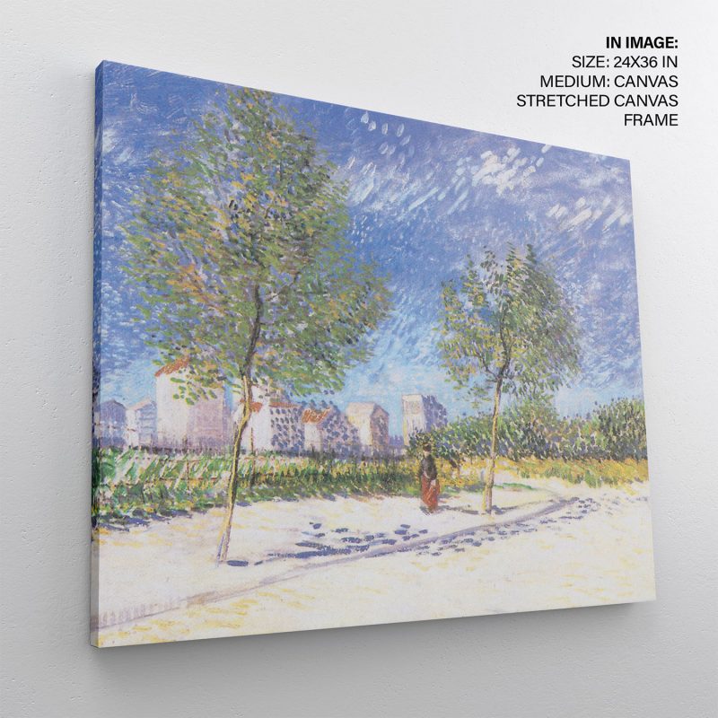 On the outskirts of Paris (Am Stadtrand von Paris) by Vincent Van Gogh (1887)