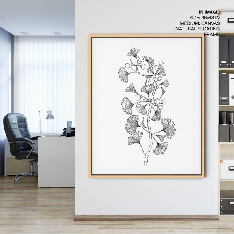 Botanical Ginkgo Branch and Berries – Home Decor