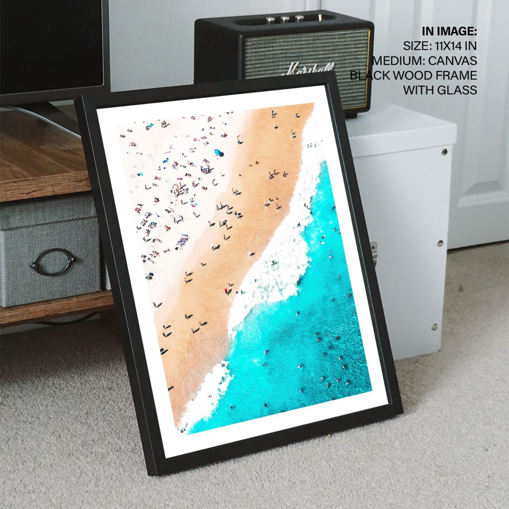 Beach Photography, Wall Art Print, framed art, Ocean Water Photo, Large