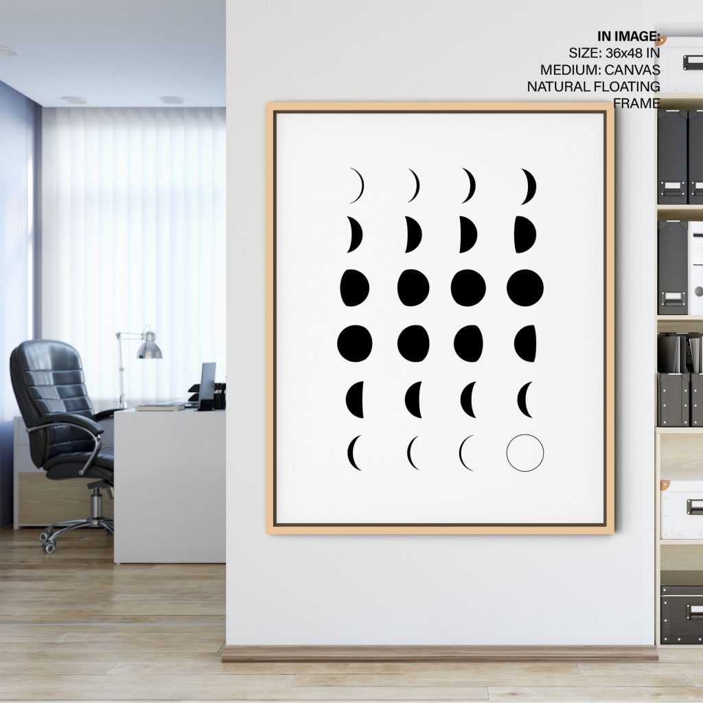 Black And White Nursery Art, Moon Nursery,Black and White Nursery