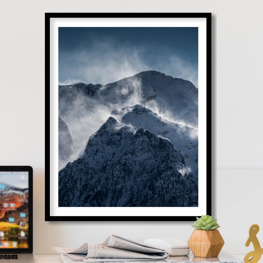 Nature Mountains Blowing Snow – Wall Hanging