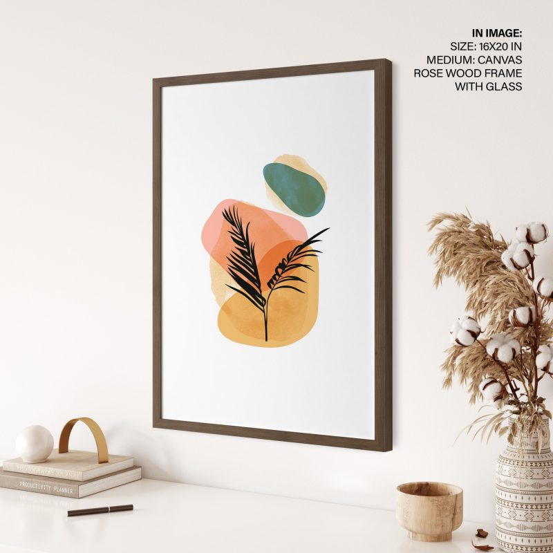 Abstract Palm Leaves Shapes – Wall Painting