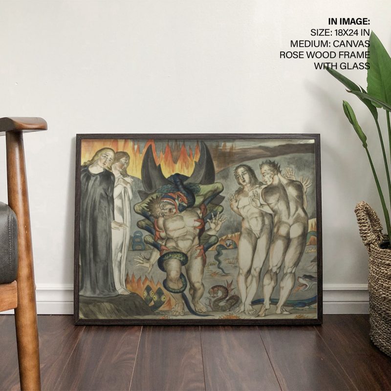The circle of the thieves by William Blake (1827)