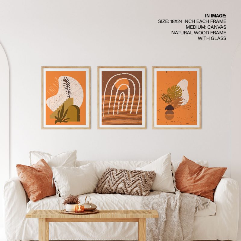 Abstract Organic Botanical Earthy Shapes – Wall Art