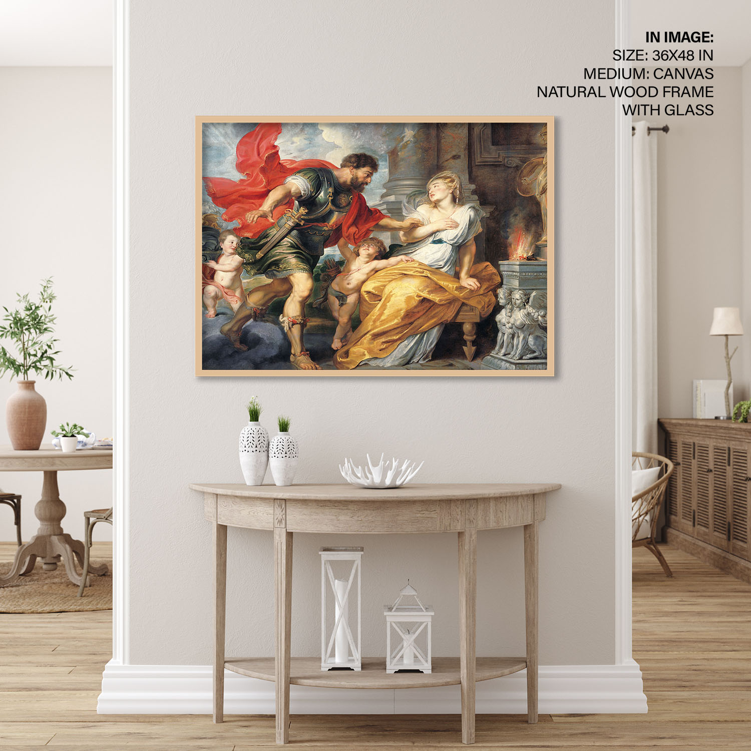 Mars And Rhea Silvia By Peter Paul Rubens 1617 Wall Art Hanging 