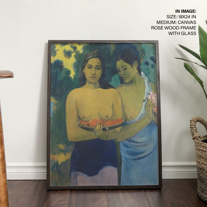 Two tahitian women by Paul Gauguin (1899)