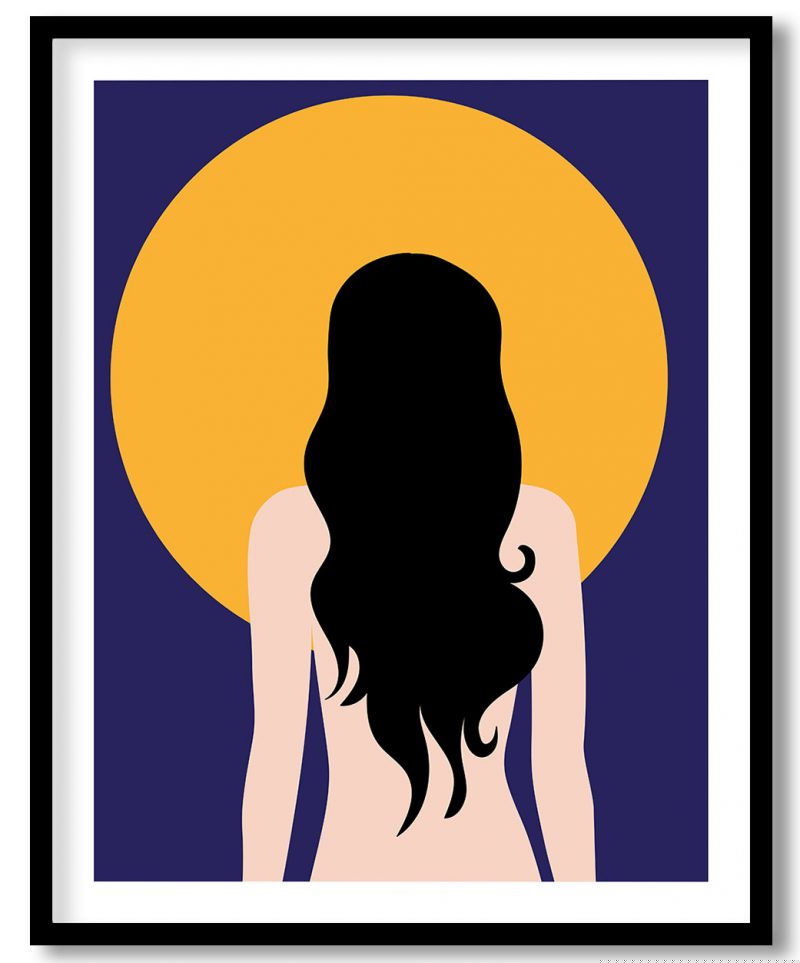 Bather girl and sun
