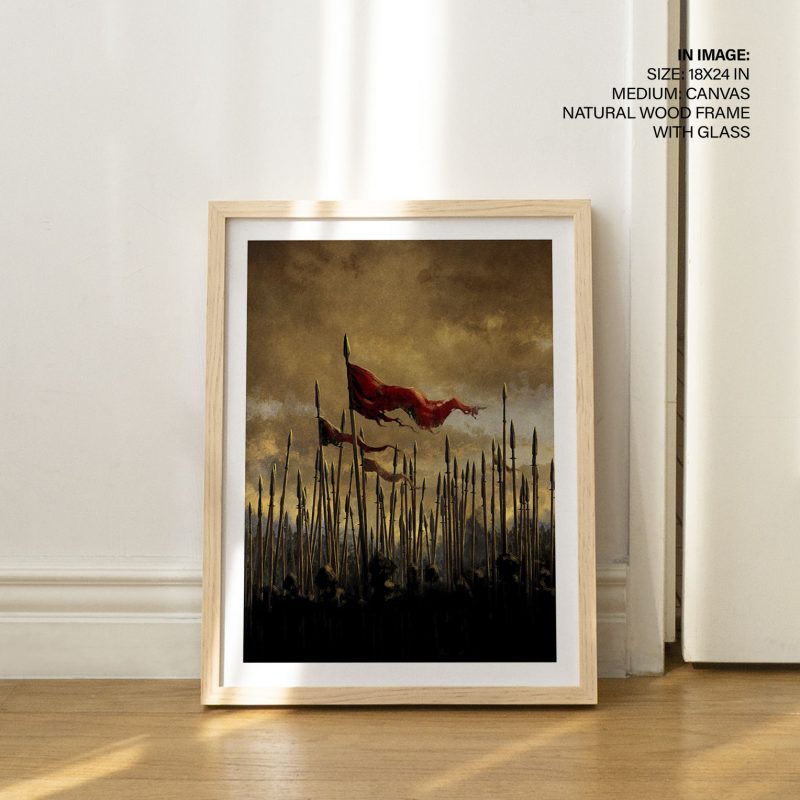 Romantic Spearmen Red Flags – Wall Hanging