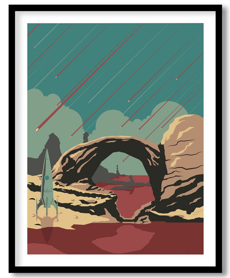 Retro future space journeys poster #125