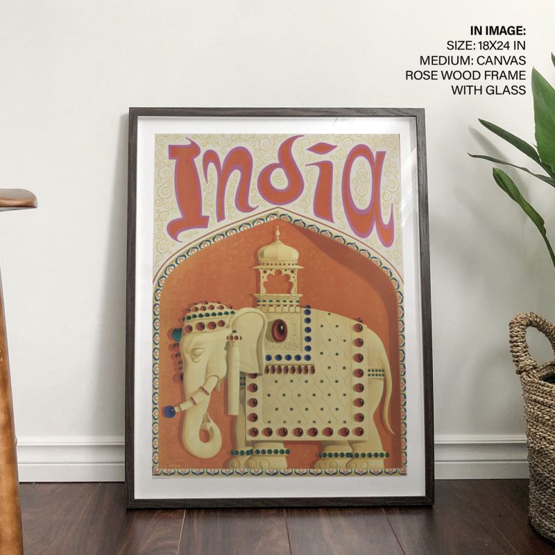Traditional India Elephant Archway – Wall Art