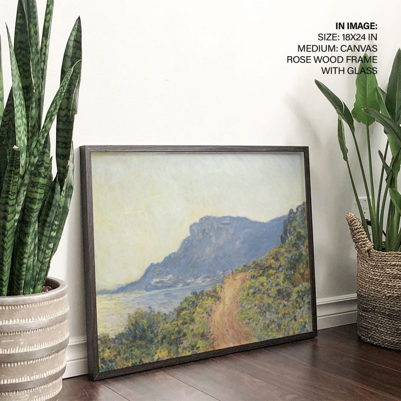 The corniche of monaco by Claude Monet (1884)