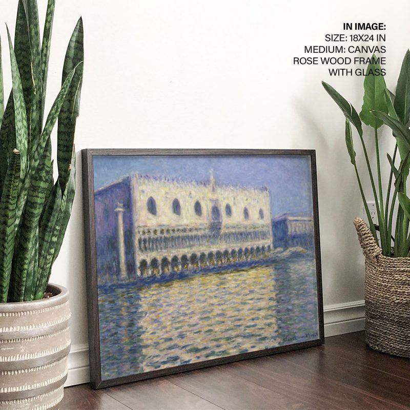 The doges palace by Claude Monet (1908)