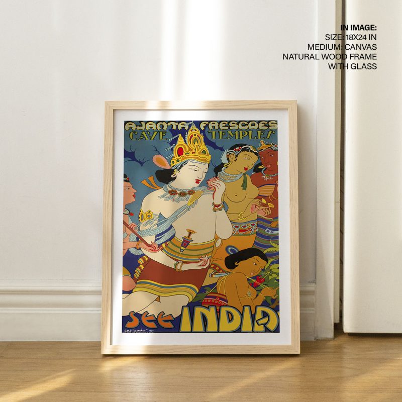 Traditional Ajanta Fresco Figures – Wall Hanging