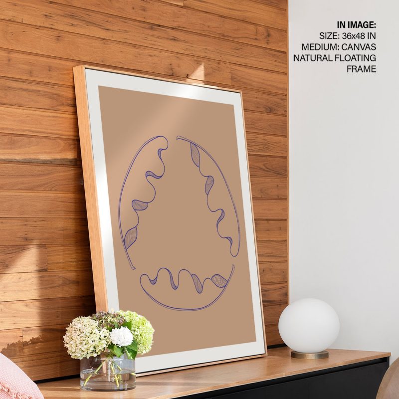 Minimalist Organic Leaf Lines – Home Decor