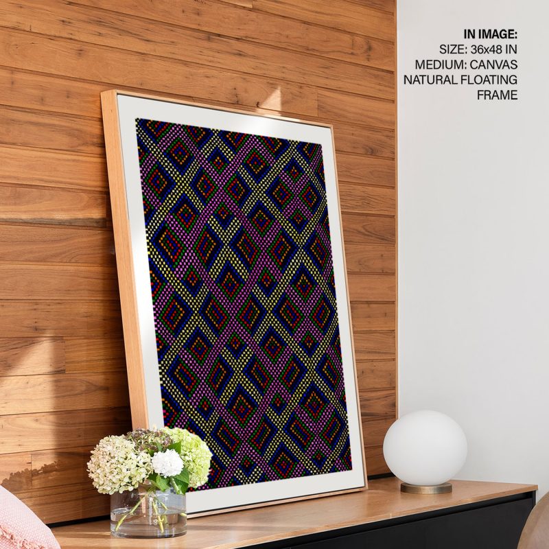 Geometric Dot Pattern Illusion – Home Decor
