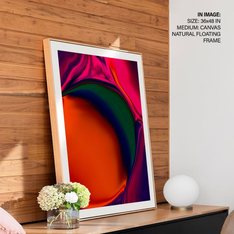 Abstract Vibrant Fluid Shapes – Wall Hanging