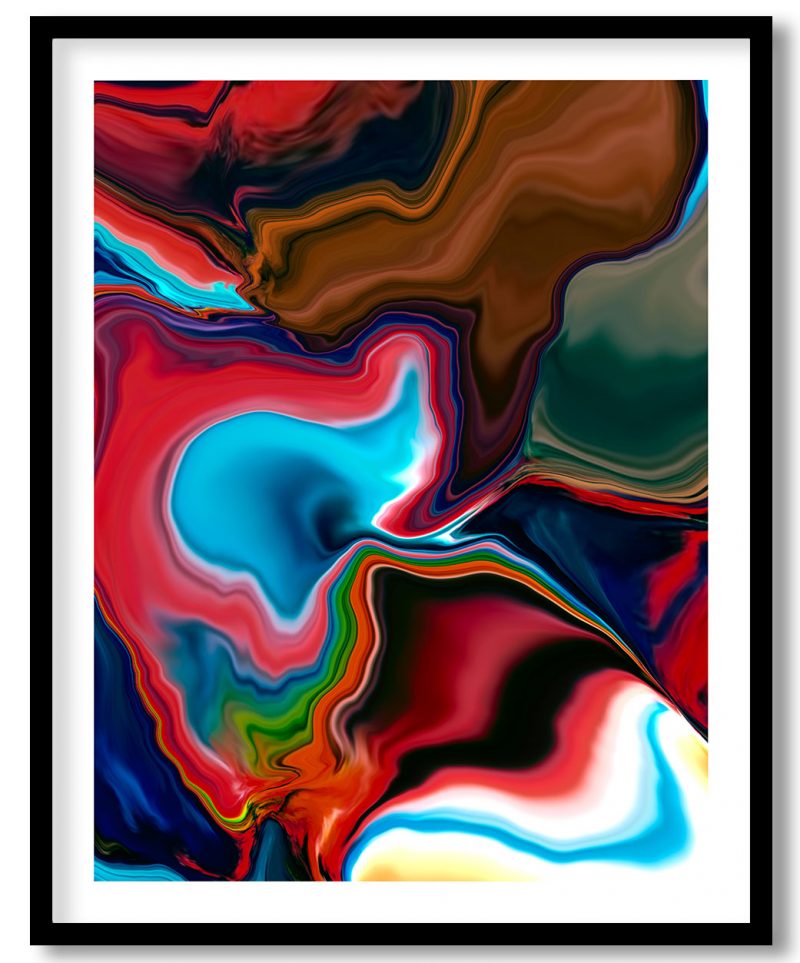 Stormy abstract painting