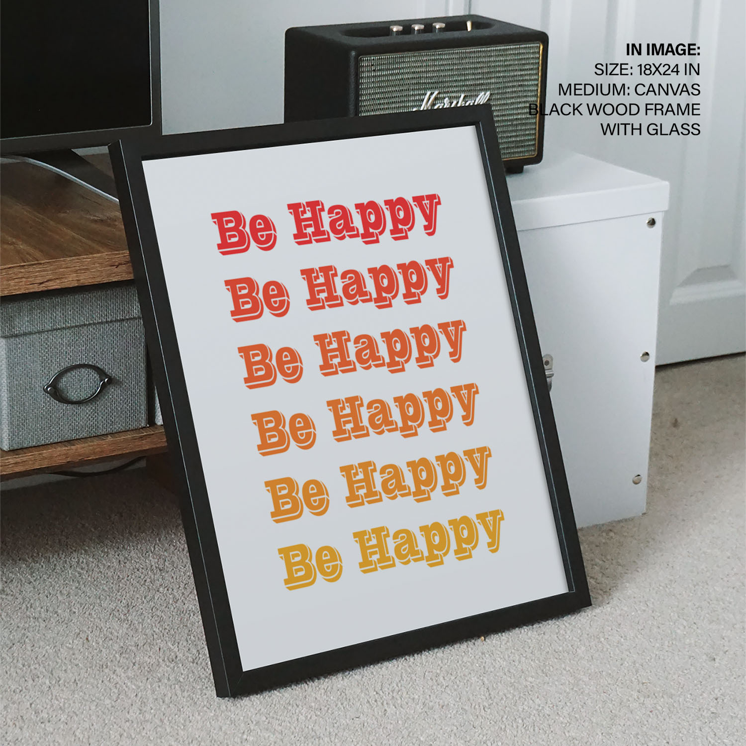 Be happy Wall Art, Hanging Wall Decor, Home Decor BestOfBharat