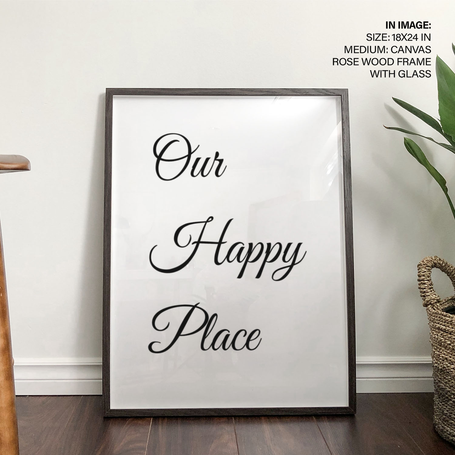 Our happy place Wall Art, Hanging Wall Decor, Home Decor BestOfBharat