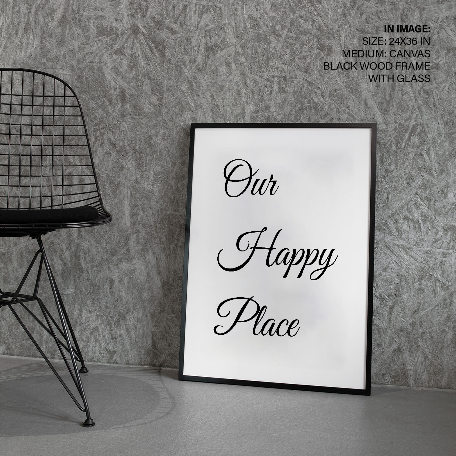 Our happy place Wall Art, Hanging Wall Decor, Home Decor BestOfBharat