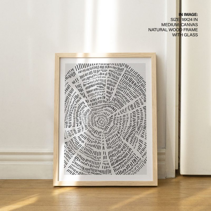 Abstract Concentric Dashed Lines – Home Decor