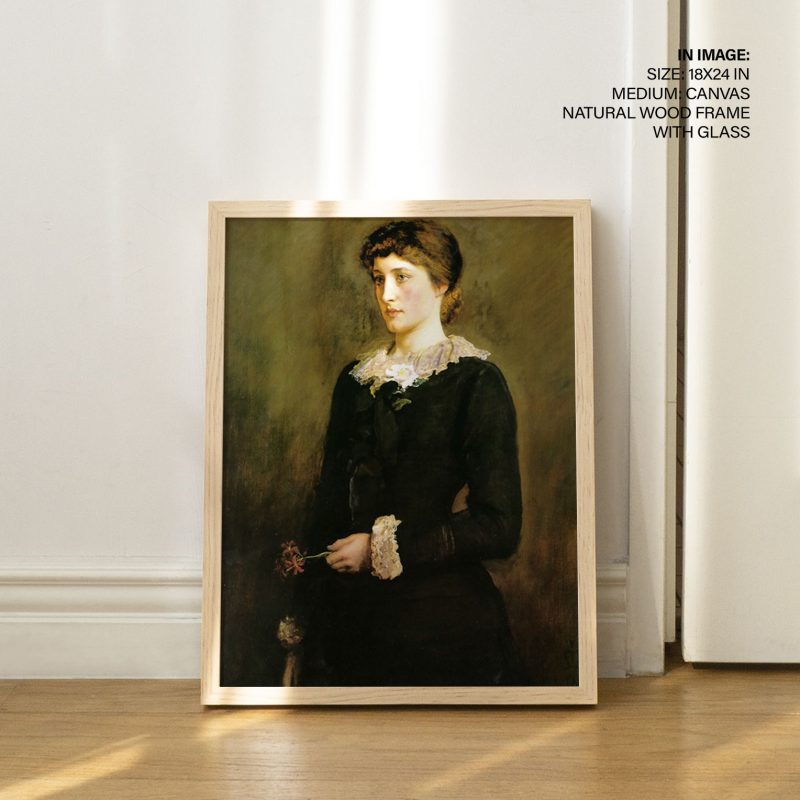A jersey lily, portrait of lillie by John Everett Millais (1878)