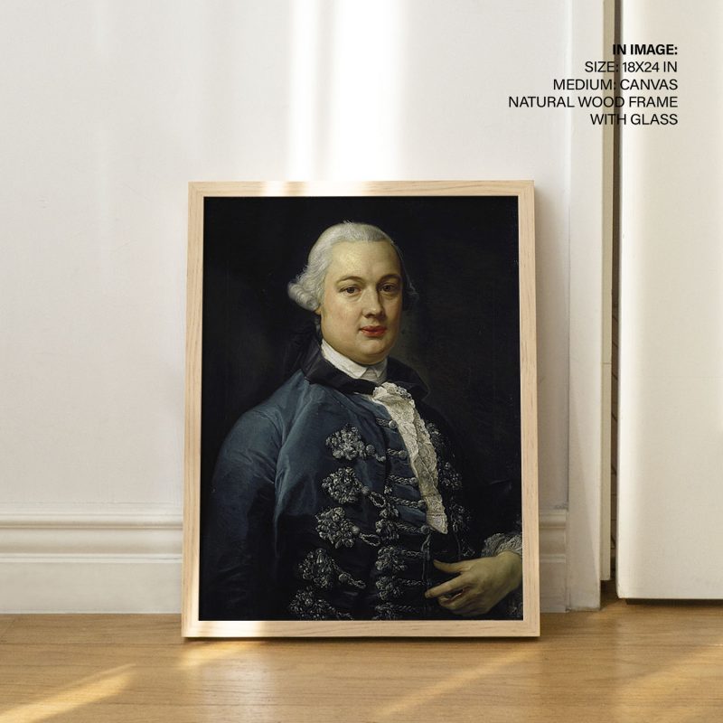 A portrait of james bruce of explorer by Pompeo Batoni (1762)