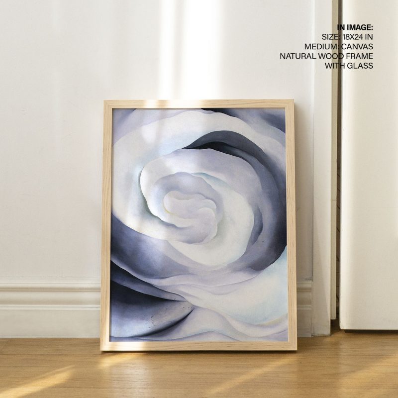 Abstraction white rose by Georgia O Keeffe (1927)