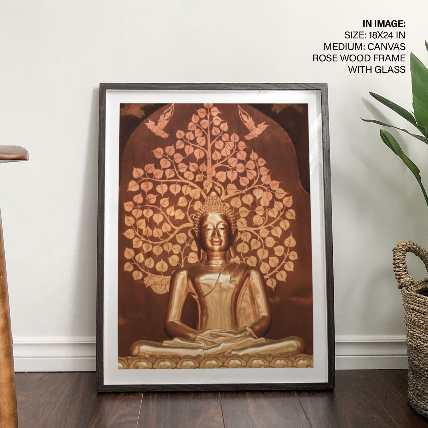 Golden buddha Wall Art, Hanging Wall Decor, Home Decor BestOfBharat