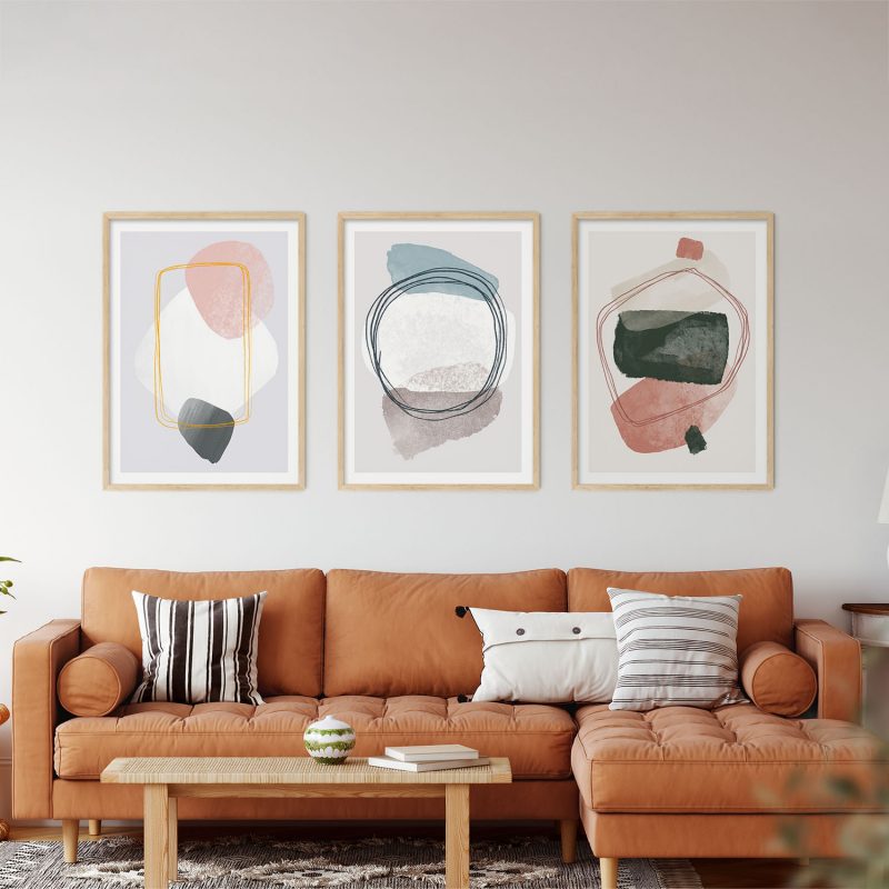 Abstract Organic Shapes Lines – Home Decor