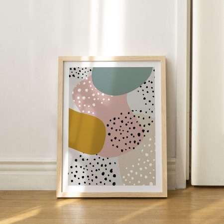 Abstract Organic Shapes and Dots – Wall Painting