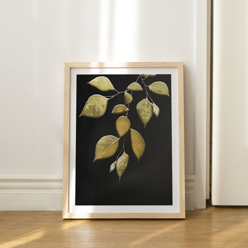 Botanical Golden Leaves – Home Decor