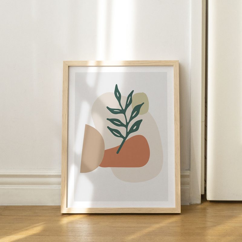 Abstract Leaf Branch and Shapes – Home Decor