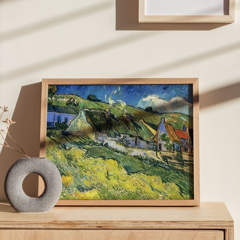A group of cottages by Vincent van Gogh (1890)