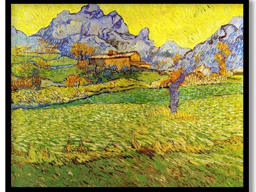 Framed Art | A meadow in the mountains by Vincent van Gogh (1889