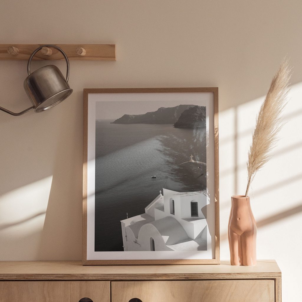Surrealism White Dome Sea Mountains – Wall Hanging