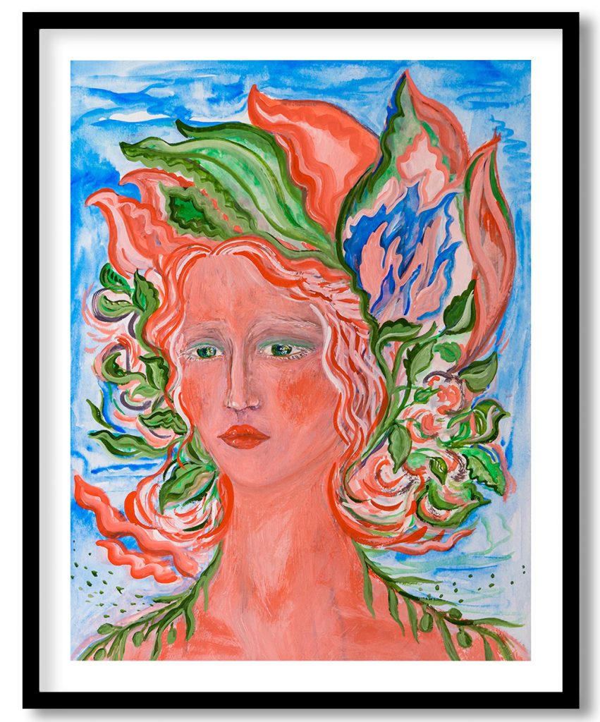 The green forest woman