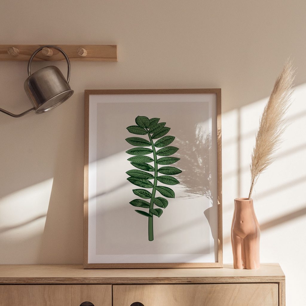 Botanical Zz Plant Stem – Home Decor